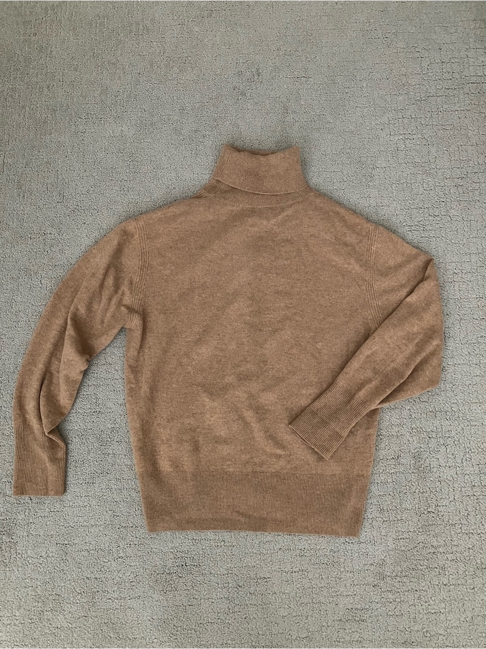 J. Crew Camel Brown Cashmere Turtleneck Sweater
